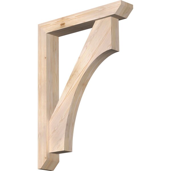 Ekena Millwork Westlake Slat Smooth Bracket w/ Offset Brace, Douglas Fir, 5 1/2"W x 32"D x 44"H BKT0604X32X44WTL06SDF - main